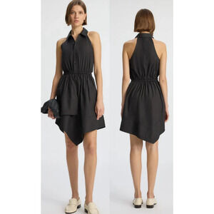open lace back dress Printed Tie Waist Pleated Midi Jumper Dress